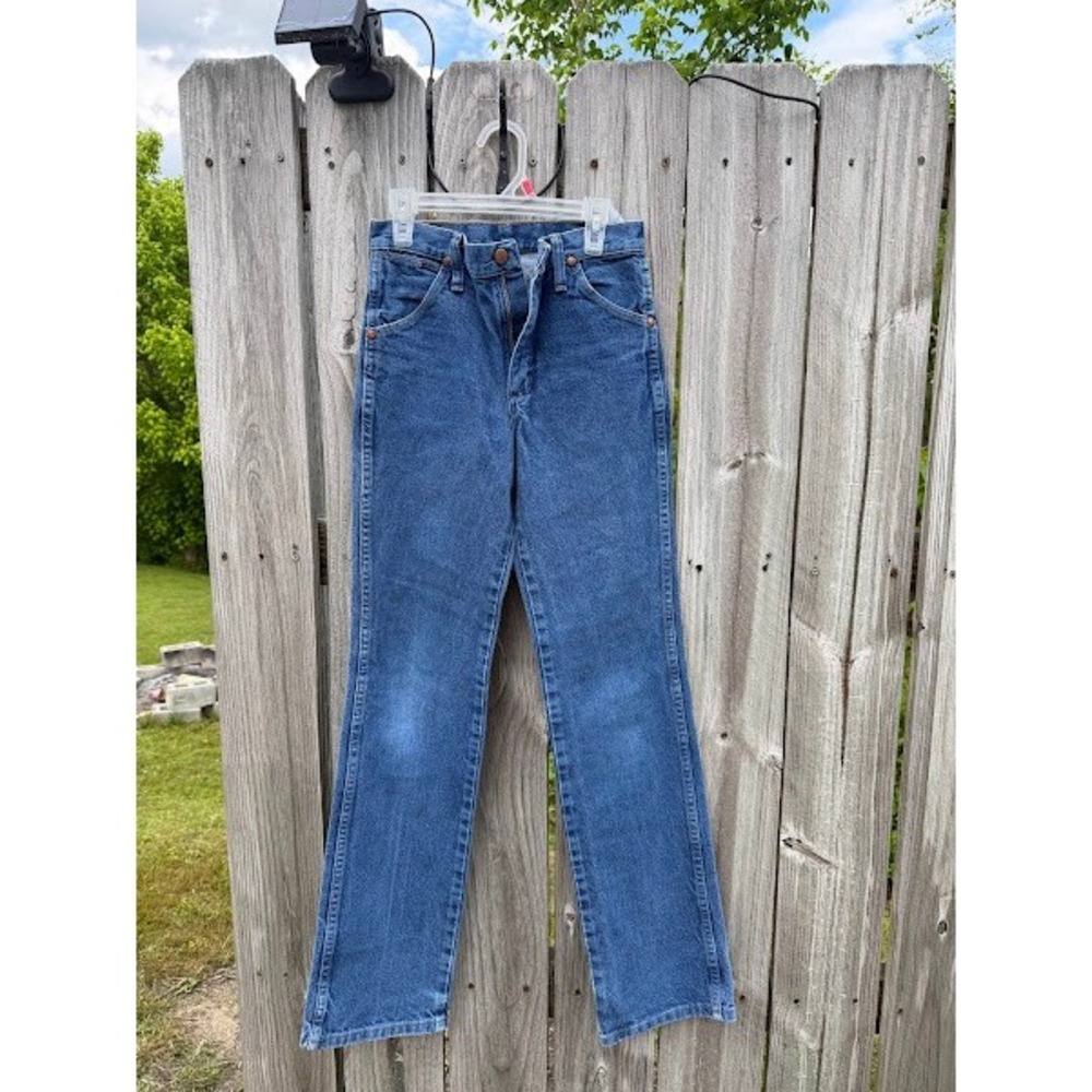 Wrangler Cowboy Cut Slim Fit Jeans Medium Wash 13MWSP 26x32 Mens Womens